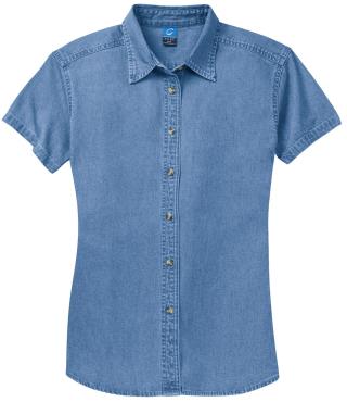 LSP11 - Ladies' Short Sleeve Value Denim Shirt